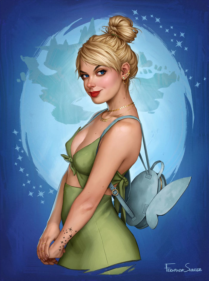 5bb61360b8a56 Illustrator Shows How Disney Princesses Would Look Like If They Lived In 2018 And The Result Is Awesome 5bb32677b4e1c  700 - Illustratora mostra como os personagens da Disney ficariam se vivessem em 2019