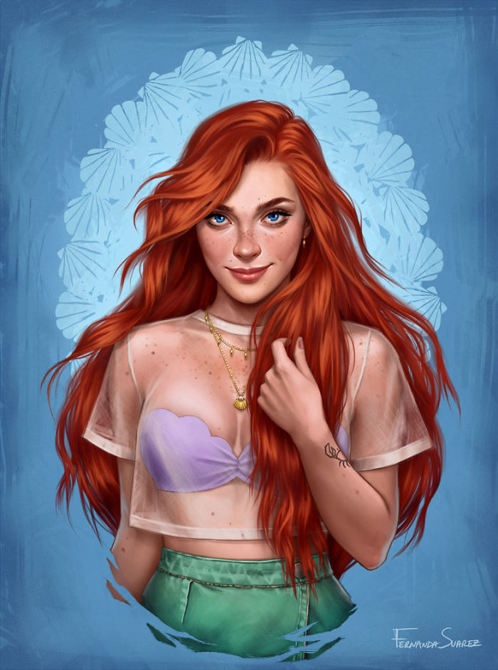 5bb613615f617 Illustrator Shows How Disney Princesses Would Look Like If They Lived In 2018 And The Result Is Awesome 5bb32647dc331  700 - Illustratora mostra como os personagens da Disney ficariam se vivessem em 2019