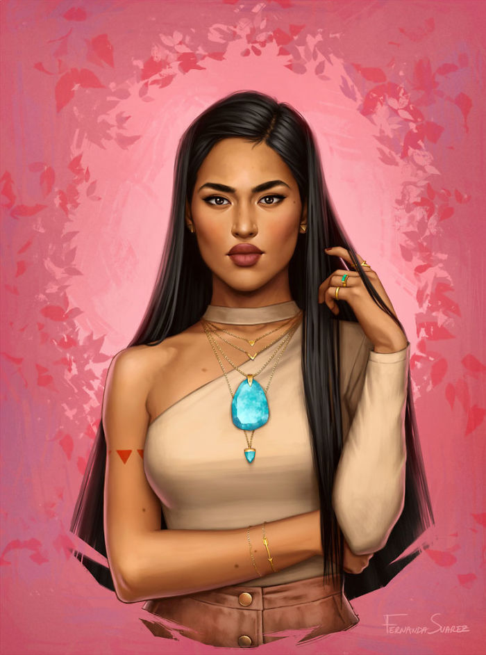 5bb6136211f5c Illustrator Shows How Disney Princesses Would Look Like If They Lived In 2018 And The Result Is Awesome 5bb3266cc0ad4  700 - Illustratora mostra como os personagens da Disney ficariam se vivessem em 2019