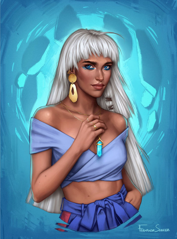 5bb613642721b Illustrator Shows How Disney Princesses Would Look Like If They Lived In 2018 And The Result Is Awesome 5bb3265b52a10  700 - Illustratora mostra como os personagens da Disney ficariam se vivessem em 2019