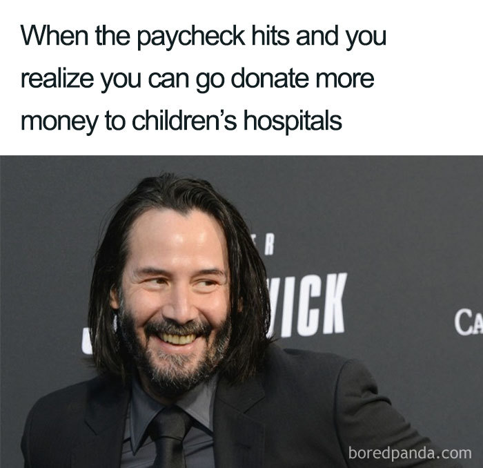 Image result for wholesome keanu reeves