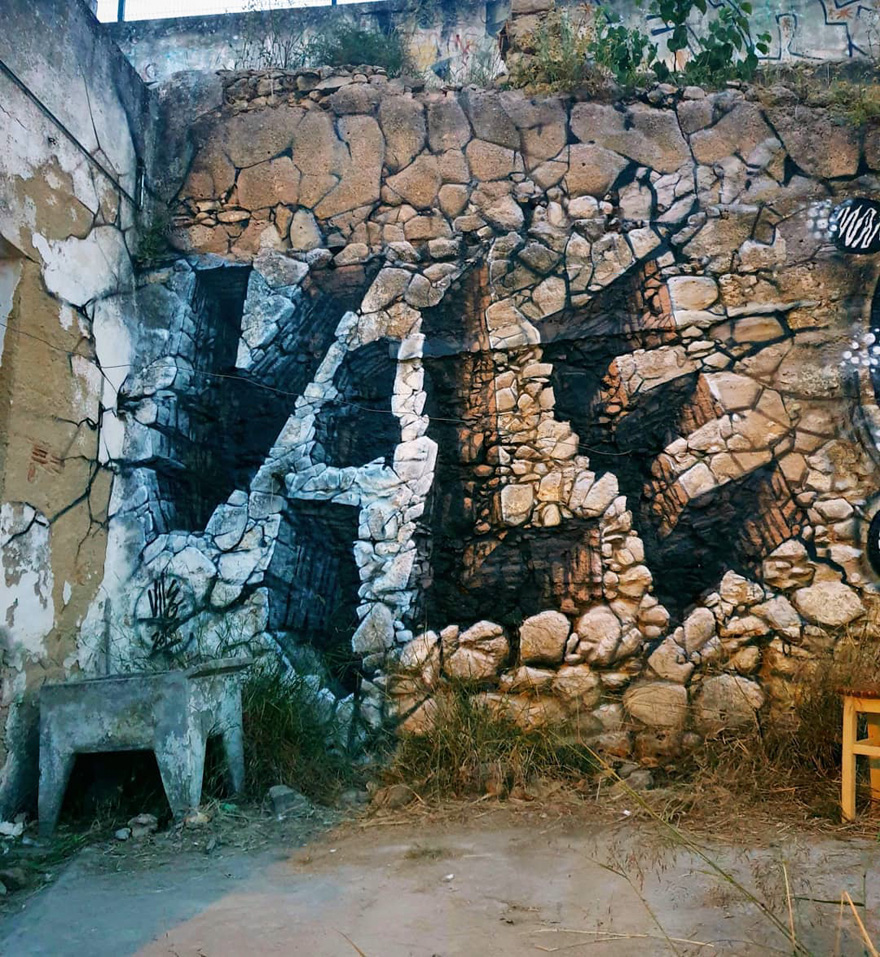 amazing transparent graffiti vile 18 - Português faz as paredes parecerem transparentes usando nada além de tinta Spray