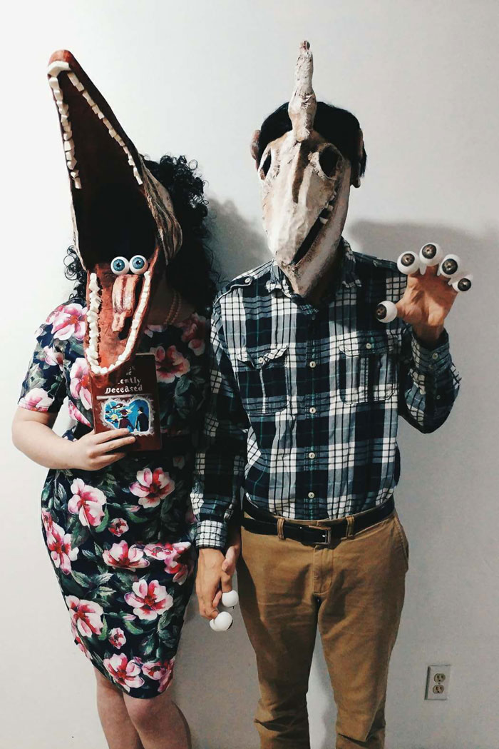 5dba9814e6925 Halloween Couple Costume Ideas 234 5daeab81eb548  700 - Casais que apavoraram em suas fantasias para o Halloween