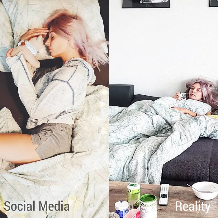 5e1443156b449 instagram vs reality kim britt 73 5e0df3adb3a15  700 - Blogueira compara fotos do Instagram com a realidade