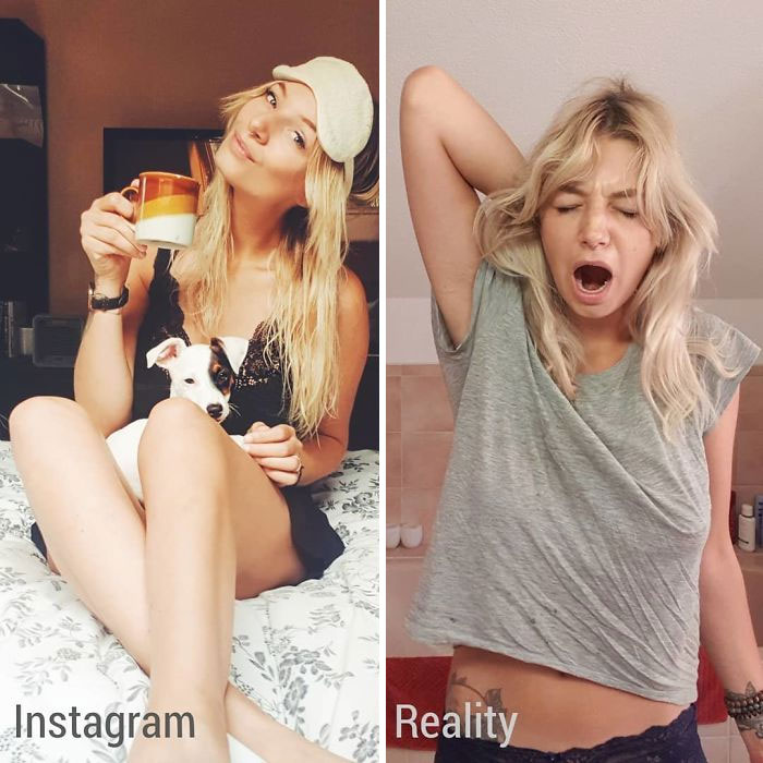 5e14431655497 1 5e12e05953115  700 - Blogueira compara fotos do Instagram com a realidade